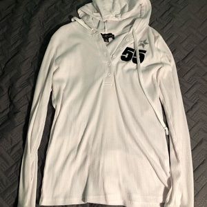 Thin white long sleeve shirt